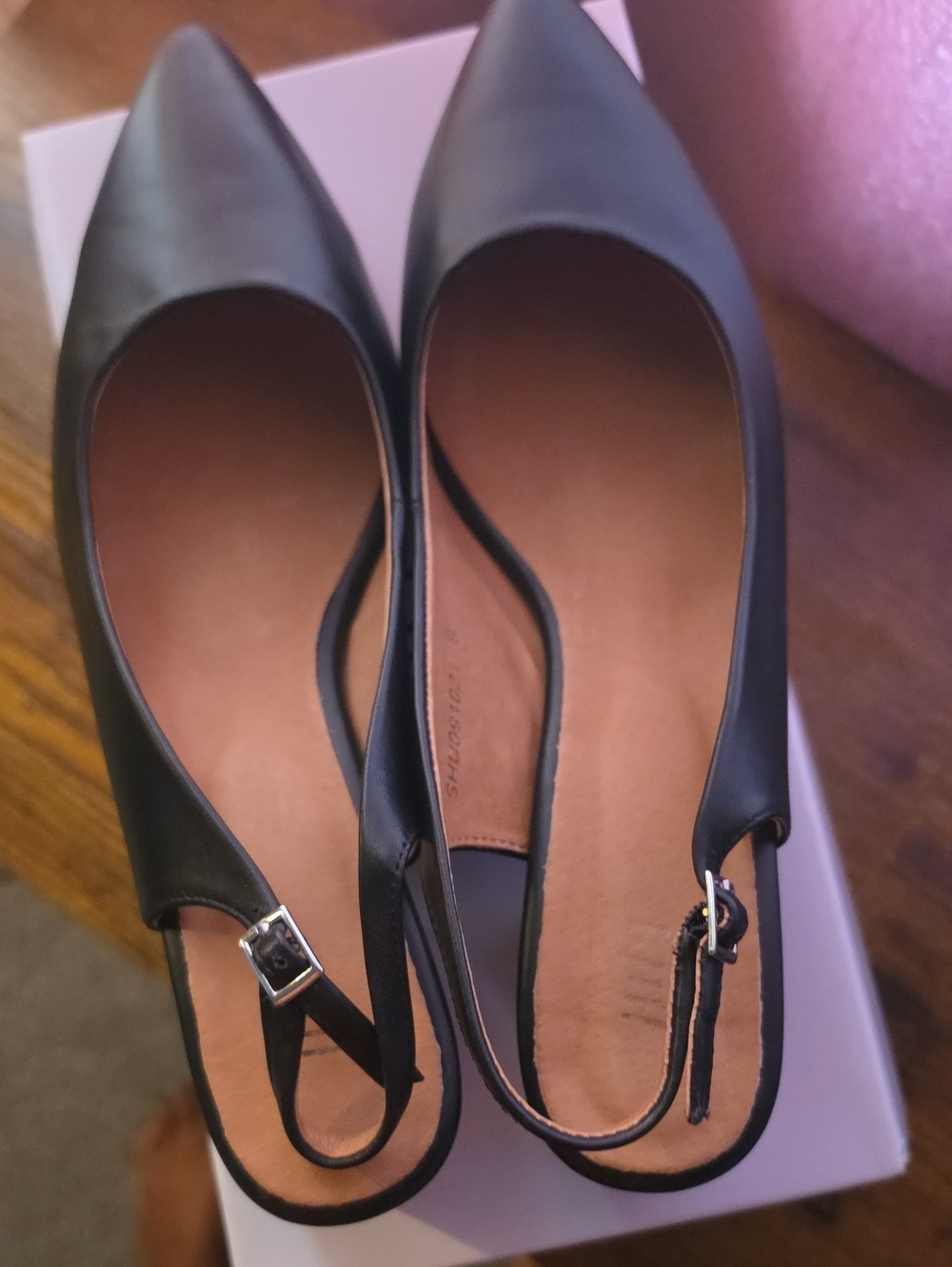 J. Jill Black Pointed Slingback Flats